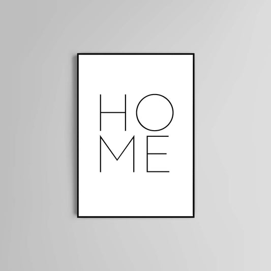 Home typography poster print modern home wall art decor quote poster