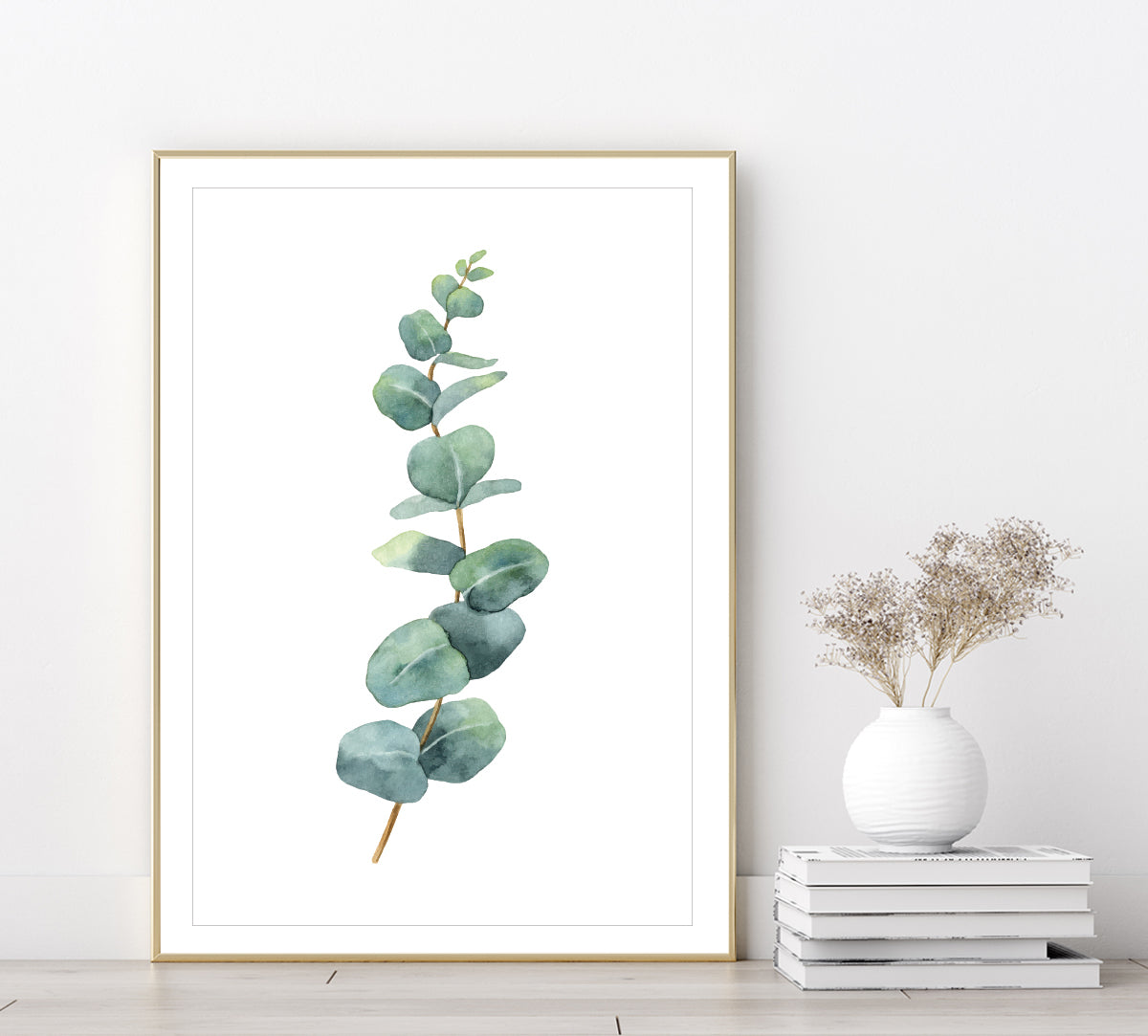 Eucalyptus poster print home wall art decor botanical watercolour