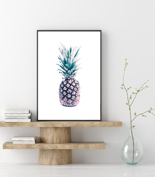 Pineapple poster print home wall art decor fruit