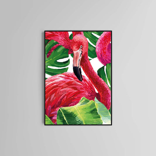 Flaming Poster print home wall art decor birds animals
