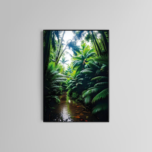 Tropical Poster Print home wall art decor leaves nature print