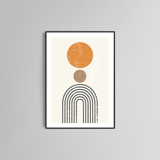 Abstract sun poster print home wall art decor modern poster