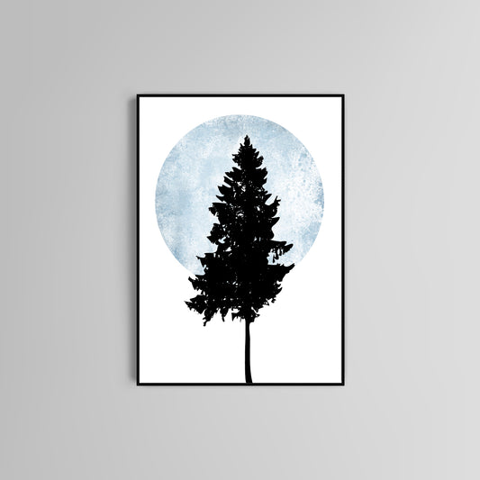 poster print Tree Print Sunset Print Trees Poster Wall Art Modern Print Home Accessories Poster Print