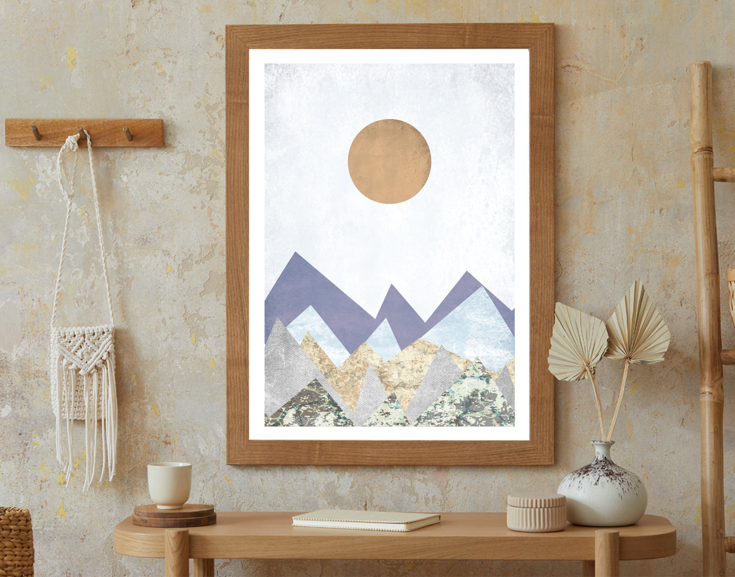 Abstract Mountains Poster print, Home Décor Poster, Wall Art