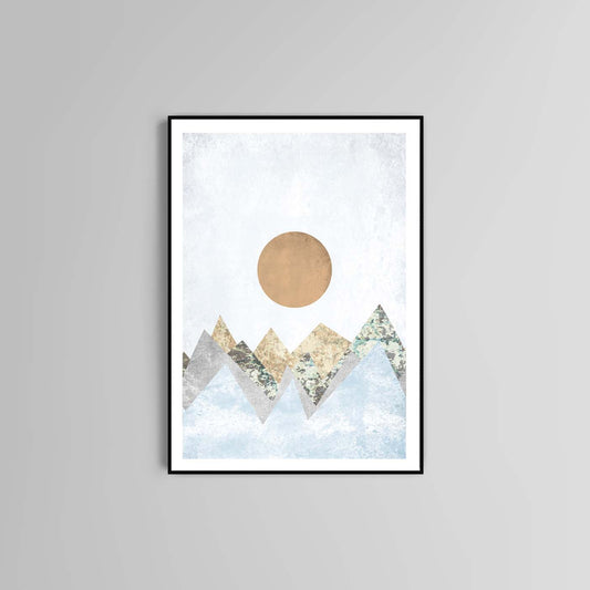 Abstract Mountains Poster print Home Décor Poster Wall Art home accessories