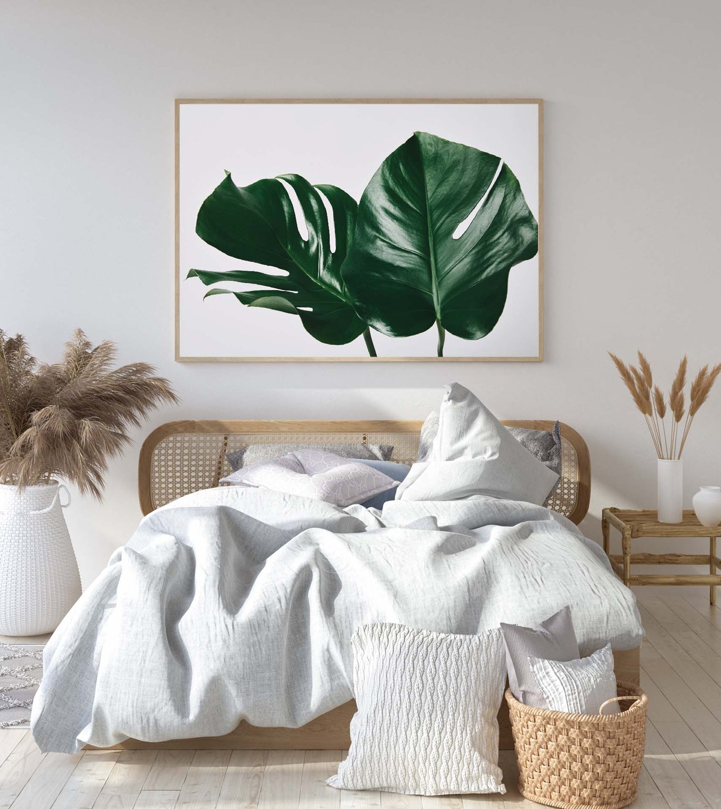 Monstera Leaves poster print home wall art decor monstera plant modern design