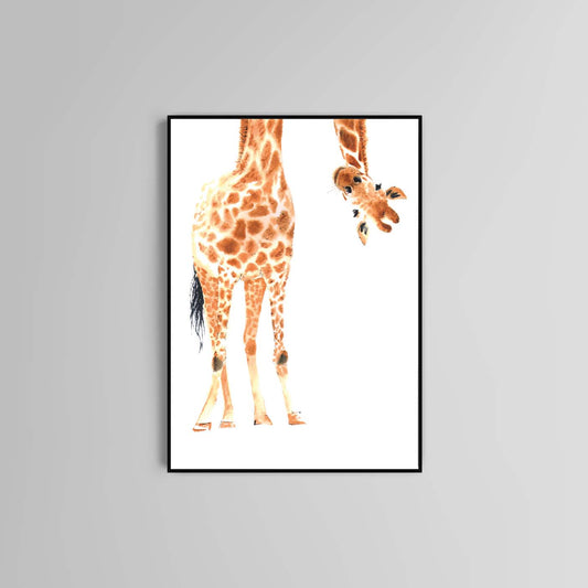 Giraffe poster print home wall art decor animal modern poster