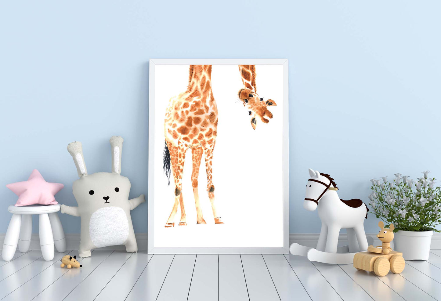 Giraffe poster print home wall art decor animal modern poster