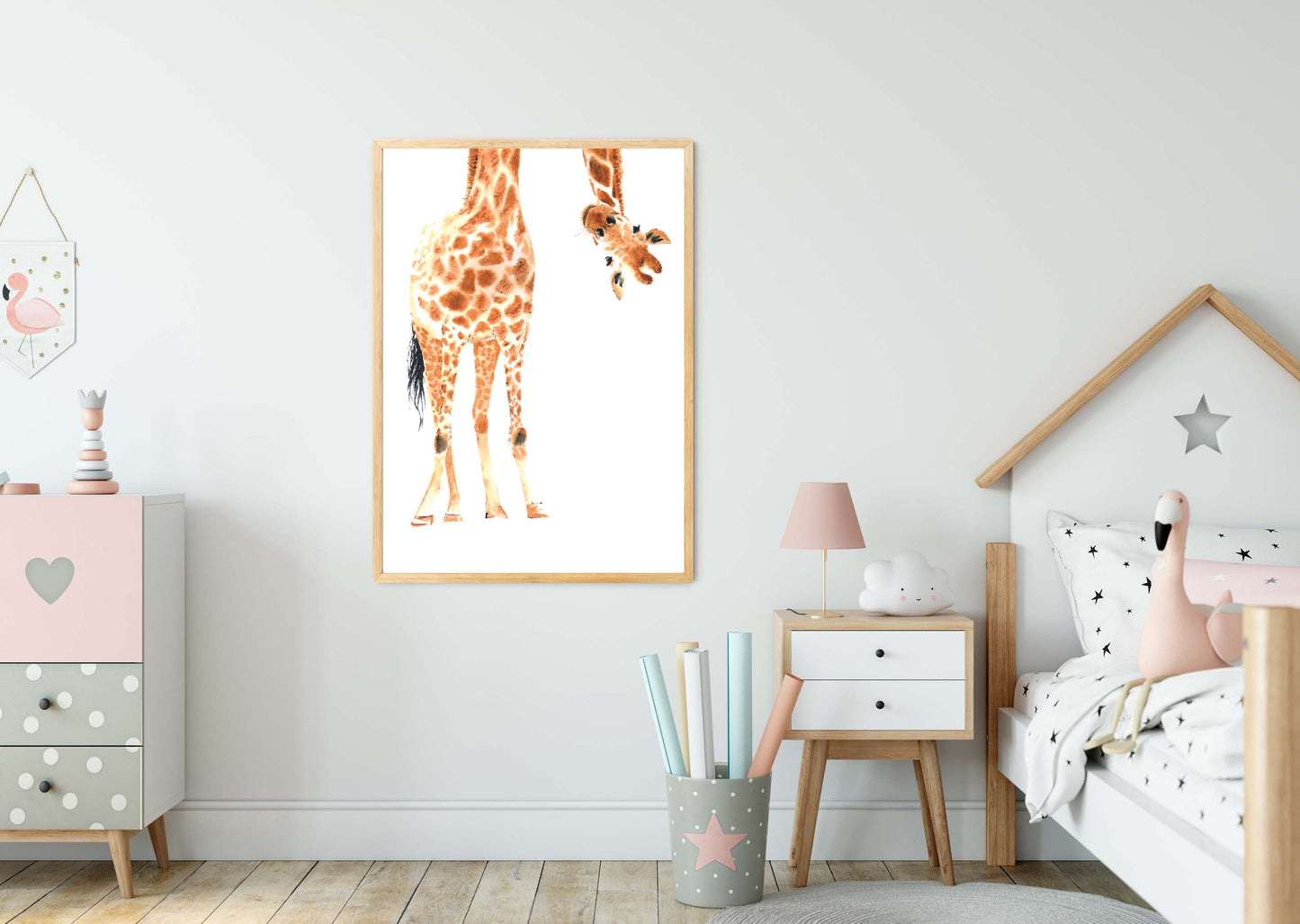 Giraffe poster print home wall art decor animal modern poster