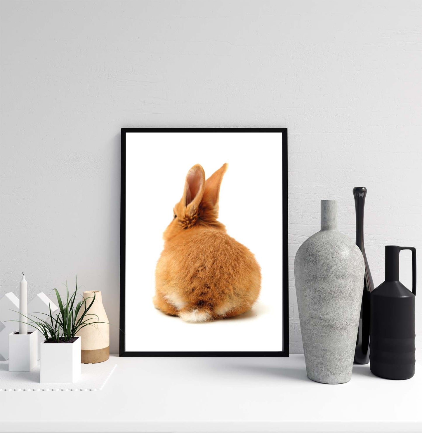 Bunny's Back Poster Print Funny home decor poster eco prints wall art gift ideas