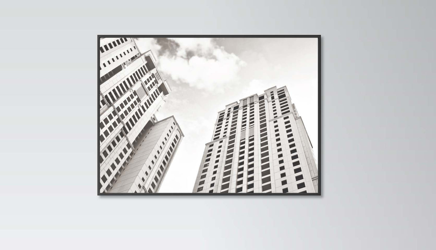 Skyscrapers poster print home wall art decor architectural modern simple design